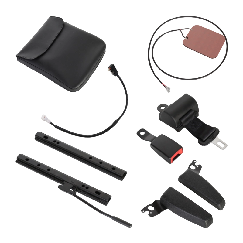 BF1-2 Depo araç filoları için uygun maliyetli siyah vinil katlanır arkalıklı forklift koltuğu